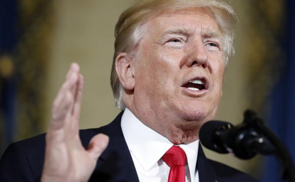President Trump, pictured in July 2017. Four cities are suing Trump and his administration for allegedly undermining the Affordable Care Act in violation of the Constitution. President Trump, pictured in July 2017. Four cities are suing Trump and his administration for allegedly undermining the Affordable Care Act in violation of the Constitution.