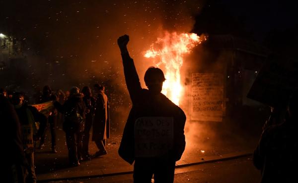 Thousands of protestors across France hit the streets Saturday to condemn police brutality and a proposed law that would make it harder to publicize images of on-duty police officers. Thousands of protestors across France hit the streets Saturday to condemn police brutality and a proposed law that would make it harder to publicize images of on-duty police officers.