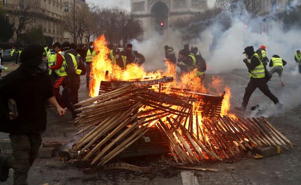 More than 350 people were arrested in demonstrations Saturday in Paris. The protests began on November 17th over a hike in gas prices. More than 350 people were arrested in demonstrations Saturday in Paris. The protests began on November 17th over a hike in gas prices.