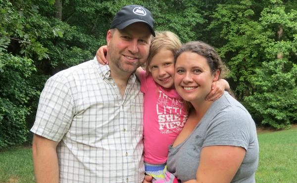 Clara Hardy (middle) with her parents, Robert and Chrissy. Clara, who lives in North Carolina, needed expensive surgery and other procedures right after birth to save her life. The family's insurance policy paid most of the cost. Clara Hardy (middle) with her parents, Robert and Chrissy. Clara, who lives in North Carolina, needed expensive surgery and other procedures right after birth to save her life. The family's insurance policy paid most of the cost.