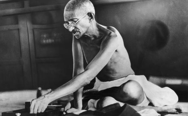 Indian spiritual and political leader Mohandas Gandhi circa 1935. Indian spiritual and political leader Mohandas Gandhi circa 1935.
