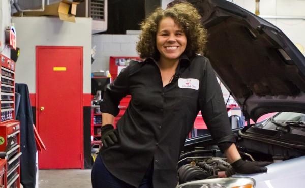 Patrice Banks own the Girls Auto Clinic in Upper Darby, Pa. Patrice Banks own the Girls Auto Clinic in Upper Darby, Pa.
