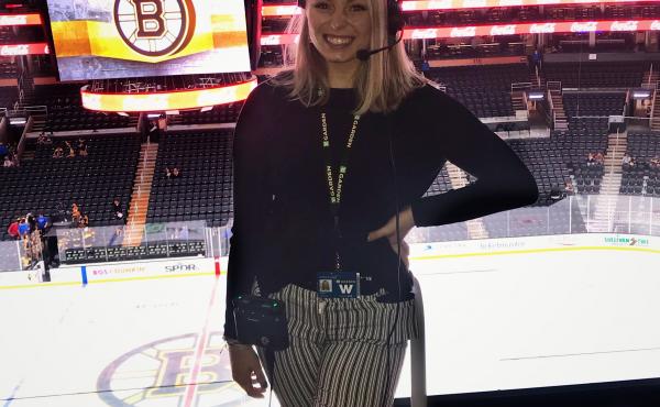 Allie Clancy, an aspiring TV producer, had to cut short her dream internship at Boston's TD Garden arena. "I'm trying to get used to the idea that I might not get a job in my field for a little while. Allie Clancy, an aspiring TV producer, had to cut short her dream internship at Boston's TD Garden arena. "I'm trying to get used to the idea that I might not get a job in my field for a little while.