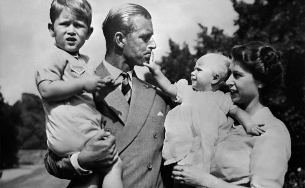 Philip and Elizabeth carry around their eldest children, Prince Charles and Princess Anne, circa 1951. Philip and Elizabeth carry around their eldest children, Prince Charles and Princess Anne, circa 1951.