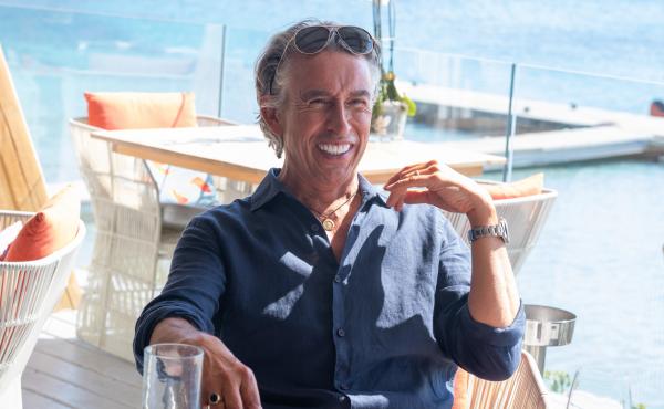 Sir Richard McCreadie (Steve Coogan) displays the veneer(s) of pleasantness in Michael Winterbottom's Greed. Sir Richard McCreadie (Steve Coogan) displays the veneer(s) of pleasantness in Michael Winterbottom's Greed.