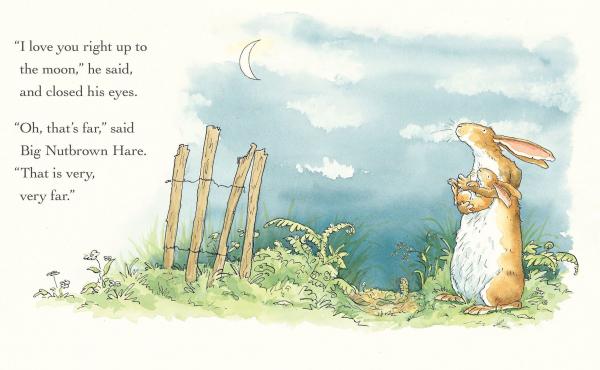 Guess How Much I Love You™ © 2015 Sam McBratney and Anita Jeram. Guess How Much I Love You™ is a registered trademark of Walker Books Ltd, London. Reproduced by permission of the publisher, Candlewick Press, Somerville, MA on behalf of Walker Books, Guess How Much I Love You™ © 2015 Sam McBratney and Anita Jeram. Guess How Much I Love You™ is a registered trademark of Walker Books Ltd, London. Reproduced by permission of the publisher, Candlewick Press, Somerville, MA on behalf of Walker Books,