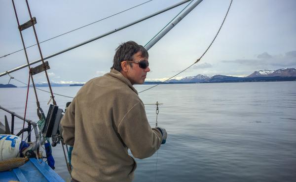 Fisherman Darius Kasprzak searches for cod in the Gulf of Alaska. The cod population there is at its lowest level on record. Fisherman Darius Kasprzak searches for cod in the Gulf of Alaska. The cod population there is at its lowest level on record.