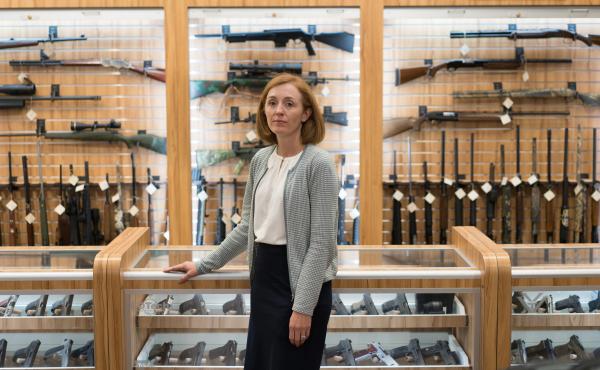 Dr. Emmy Betz, a co-founder of the Colorado Firearm Safety Coalition, led a meeting of the group at the Centennial Gun Club. "If you want to reduce suicide deaths, you have to talk about firearms," Betz says. "And if you want to reduce firearm deaths, you Dr. Emmy Betz, a co-founder of the Colorado Firearm Safety Coalition, led a meeting of the group at the Centennial Gun Club. "If you want to reduce suicide deaths, you have to talk about firearms," Betz says. "And if you want to reduce firearm deaths, you