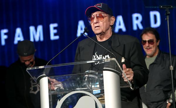 Drummer Hal Blaine attends an awards ceremony in Anaheim, Calif., in 2014. Drummer Hal Blaine attends an awards ceremony in Anaheim, Calif., in 2014.