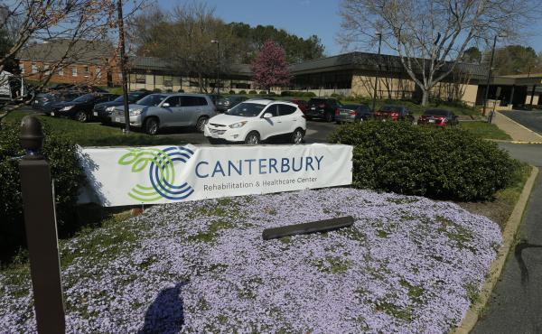 The Canterbury Rehabilitation & Healthcare Center is a hot spot for the coronavirus in Richmond, Va. It's one of 56 facilities with an outbreak. The Canterbury Rehabilitation & Healthcare Center is a hot spot for the coronavirus in Richmond, Va. It's one of 56 facilities with an outbreak.