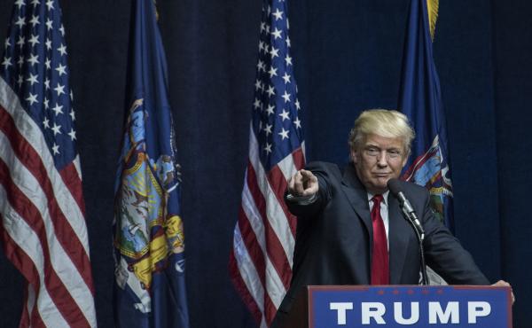 Donald Trump speaks at a campaign rally April 6 in Bethpage, N.Y. While New York was key for Trump in racking up delegates, there aren't many contests remaining and he is still short of a majority. Donald Trump speaks at a campaign rally April 6 in Bethpage, N.Y. While New York was key for Trump in racking up delegates, there aren't many contests remaining and he is still short of a majority.