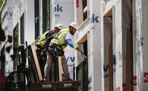 Unusually warm weather contributed to a surge in construction last month, with 44,000 jobs added. Unusually warm weather contributed to a surge in construction last month, with 44,000 jobs added.
