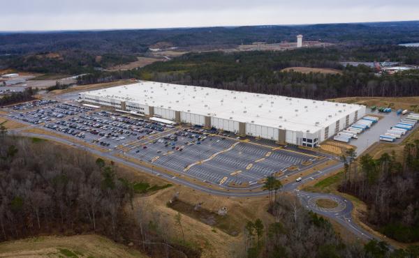 Vote tally begins in a union election at Amazon's warehouse in Bessemer, Ala., pictured here on Feb. 6. Vote tally begins in a union election at Amazon's warehouse in Bessemer, Ala., pictured here on Feb. 6.