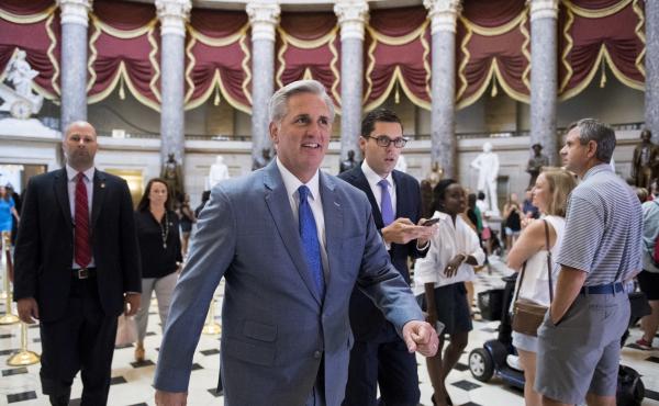 House Majority Leader Kevin McCarthy says the sanctions will show those who work against America's interests that their "actions have consequences." House Majority Leader Kevin McCarthy says the sanctions will show those who work against America's interests that their "actions have consequences."