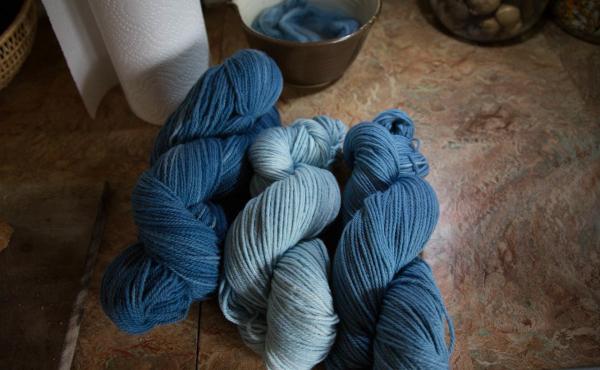 Estill sells her cloth and yarn at three separate stores. She hopes to get that number up to nine. Estill sells her cloth and yarn at three separate stores. She hopes to get that number up to nine.
