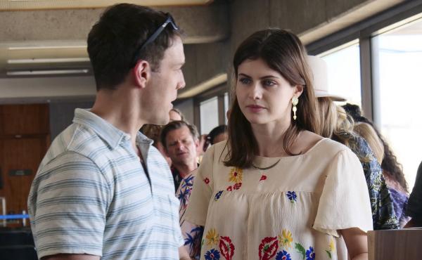 Jake Lacy and Alexandra Daddario in HBO's The White Lotus. Jake Lacy and Alexandra Daddario in HBO's The White Lotus.
