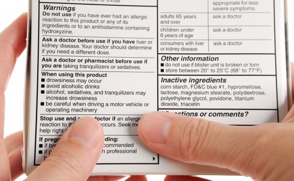 Traditional warning labels on medicine boxes tend to be long on confusing language, critics say, but short on helpful numbers. Traditional warning labels on medicine boxes tend to be long on confusing language, critics say, but short on helpful numbers.