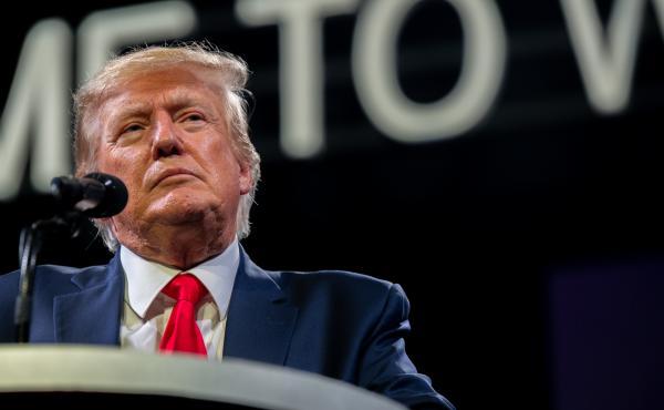 Former President Donald Trump speaks during the American Freedom Tour on Saturday in Austin, Texas. Former President Donald Trump speaks during the American Freedom Tour on Saturday in Austin, Texas.