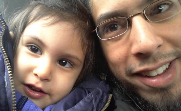 Danisch Farooqi with his daughter, Aaliya, in Hamburg, Germany, when she was around 2 years old. "I haven't seen her in five years," he says. He wonders if she has forgotten him. Danisch Farooqi with his daughter, Aaliya, in Hamburg, Germany, when she was around 2 years old. "I haven't seen her in five years," he says. He wonders if she has forgotten him.