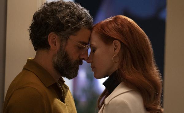 Oscar Isaac and Jessica Chastain in the HBO series Scenes From A Marriage. Oscar Isaac and Jessica Chastain in the HBO series Scenes From A Marriage.