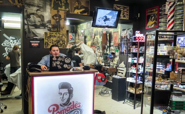 Pomades is one of half-a-dozen barbershops on a single block in central Moscow. Until recently, Russian society took a narrow view of masculinity. Real men weren't supposed to worry about hair or skincare. Pomades is one of half-a-dozen barbershops on a single block in central Moscow. Until recently, Russian society took a narrow view of masculinity. Real men weren't supposed to worry about hair or skincare.