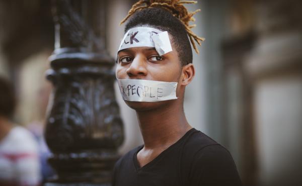 Troizel Carr, "The Black Public," performed as part of EMERGENYC, New York City, 2017. Troizel Carr, "The Black Public," performed as part of EMERGENYC, New York City, 2017.