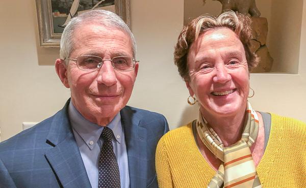 Anthony Fauci and his wife, Christine Grady, spoke for a StoryCorps interview in Maryland on Nov. 17. He says he'll miss seeing their daughters this Thanksgiving, but he's proud of their decision to not join them. Anthony Fauci and his wife, Christine Grady, spoke for a StoryCorps interview in Maryland on Nov. 17. He says he'll miss seeing their daughters this Thanksgiving, but he's proud of their decision to not join them.