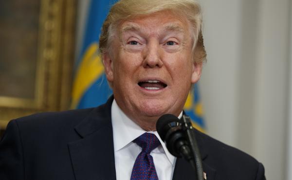 President Donald Trump in the Roosevelt Room of the White House this week. President Donald Trump in the Roosevelt Room of the White House this week.