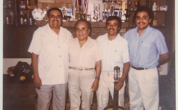 The Aldaco family of Phoenix suffered multiple losses in this year of unfathomable pain. Three brothers perished in the pandemic: Jose (left) in July, Heriberto Jr. (right) in December and Gonzalo (holding guitar) in February. They appear in this undated The Aldaco family of Phoenix suffered multiple losses in this year of unfathomable pain. Three brothers perished in the pandemic: Jose (left) in July, Heriberto Jr. (right) in December and Gonzalo (holding guitar) in February. They appear in this undated