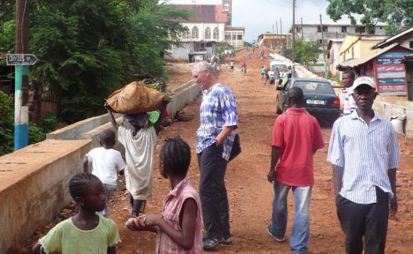 Chris Siegler (center) in Freetown, Sierra Leone, in 2011. Siegler has forged a relationship between the YMCA in Missoula, Mont., and the one in Freetown. Chris Siegler (center) in Freetown, Sierra Leone, in 2011. Siegler has forged a relationship between the YMCA in Missoula, Mont., and the one in Freetown.