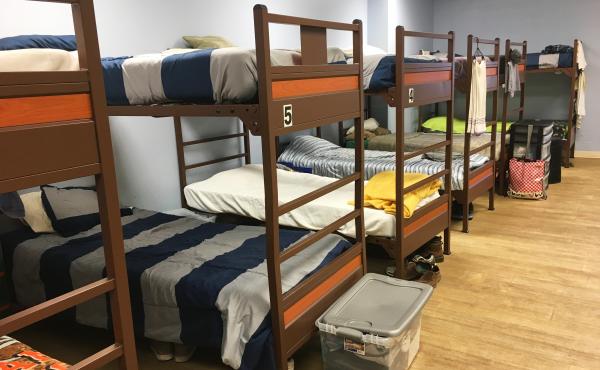 After about a week in detox, the men spend 60 to 90 days in this room during their treatment at Recovery Point. After about a week in detox, the men spend 60 to 90 days in this room during their treatment at Recovery Point.