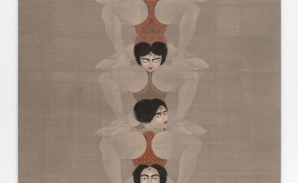 Hayv Kahraman, The Tower, 2019. Oil on linen104 1/8x 79 1/8 inches © Hayv Kahraman Hayv Kahraman, The Tower, 2019. Oil on linen104 1/8x 79 1/8 inches © Hayv Kahraman