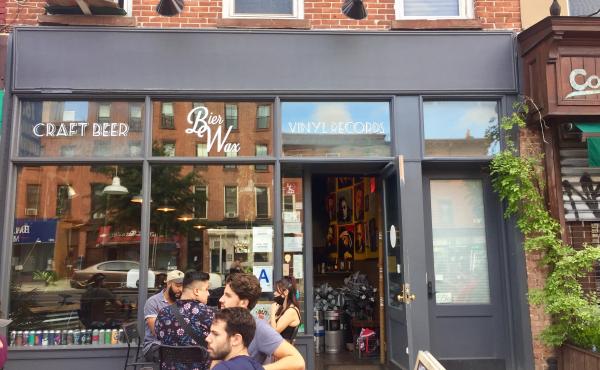 Sidewalk seating has helped boost the sales numbers at Bierwax, a beer and vinyl record bar in Brooklyn, to pre-COVID sales numbers. Sidewalk seating has helped boost the sales numbers at Bierwax, a beer and vinyl record bar in Brooklyn, to pre-COVID sales numbers.