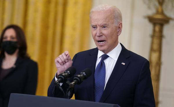 President Biden speaks about the economy at the White House Monday. The Biden administration is arguing that higher-than-expected inflation is temporary. President Biden speaks about the economy at the White House Monday. The Biden administration is arguing that higher-than-expected inflation is temporary.