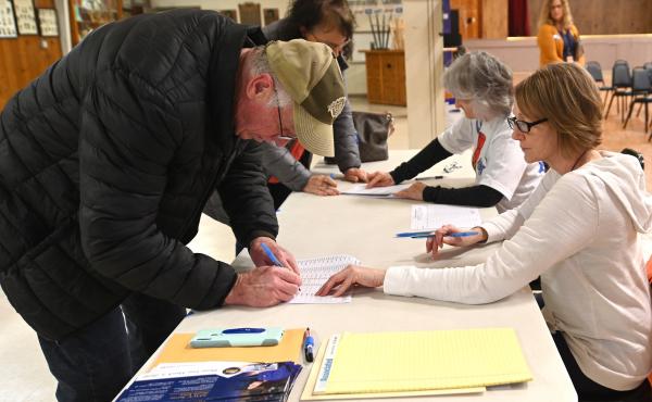 Caucusgoers are seen here in Carpenter, Iowa, on Feb. 3, 2020. If the Democratic National Convention revamps the presidential nominating process, Iowa could lose its "first in the nation" status. Caucusgoers are seen here in Carpenter, Iowa, on Feb. 3, 2020. If the Democratic National Convention revamps the presidential nominating process, Iowa could lose its "first in the nation" status.