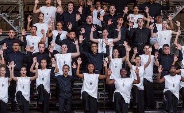 The Young People's Chorus of New York City, performing back in better times. The Young People's Chorus of New York City, performing back in better times.
