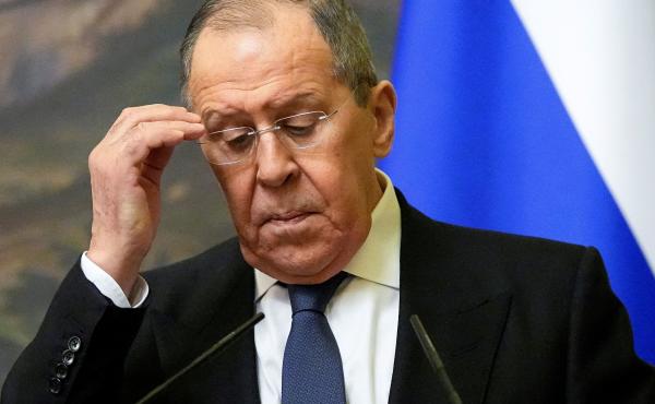 Russian Foreign Minister Sergei Lavrov attends a joint news conference following talks with his Armenian counterpart in Moscow on April 8. Russian Foreign Minister Sergei Lavrov attends a joint news conference following talks with his Armenian counterpart in Moscow on April 8.