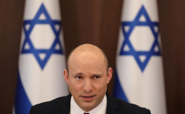 Israeli Prime Minister Naftali Bennett attends a Cabinet meeting Aug. 1 in Jerusalem. Israeli Prime Minister Naftali Bennett attends a Cabinet meeting Aug. 1 in Jerusalem.