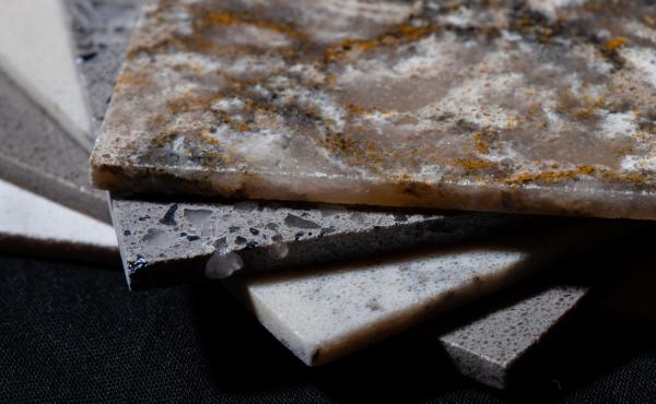 Samples of Silestone, a countertop material made of quartz. Cutting the material releases dangerous silica dust that can damage people's lungs if the exposure to the dust is not properly controlled. Samples of Silestone, a countertop material made of quartz. Cutting the material releases dangerous silica dust that can damage people's lungs if the exposure to the dust is not properly controlled.