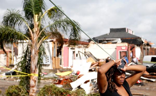 A neighborhood in the eastern part of New Orleans where a tornado touched down on Tuesday. Tornadoes destroyed homes and injured dozens of people in the city. A neighborhood in the eastern part of New Orleans where a tornado touched down on Tuesday. Tornadoes destroyed homes and injured dozens of people in the city.