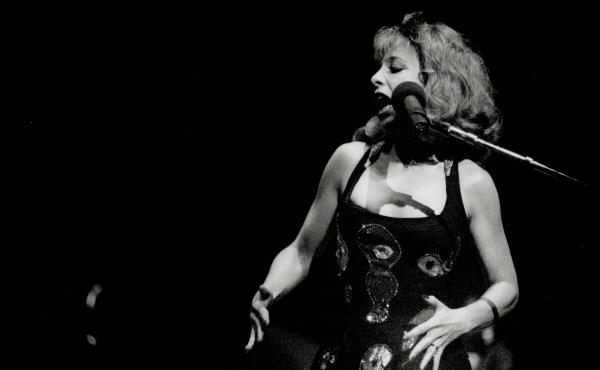 In the '90s, Julee Cruise filled in for The B-52s member Cindy Wilson on tour. The singer is best known for her work with David Lynch on Twin Peaks and Blue Velvet. In the '90s, Julee Cruise filled in for The B-52s member Cindy Wilson on tour. The singer is best known for her work with David Lynch on Twin Peaks and Blue Velvet.