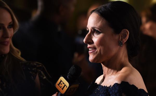 Julia Louis-Dreyfus speaks with reporters on the red carpet for the Mark Twain Prize for American Humor ceremony, held at the Kennedy Center in Washington, D.C. Julia Louis-Dreyfus speaks with reporters on the red carpet for the Mark Twain Prize for American Humor ceremony, held at the Kennedy Center in Washington, D.C.