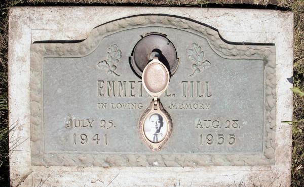 A plaque marks the gravesite of Emmett Till at Burr Oak Cemetery in Aslip, Ill. No one was convicted in his 1955 lynching. A plaque marks the gravesite of Emmett Till at Burr Oak Cemetery in Aslip, Ill. No one was convicted in his 1955 lynching.