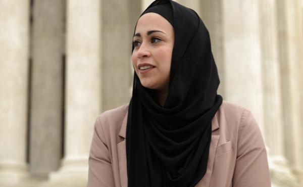Samantha Elauf outside the Supreme Court after the court in February 2015. Samantha Elauf outside the Supreme Court after the court in February 2015.