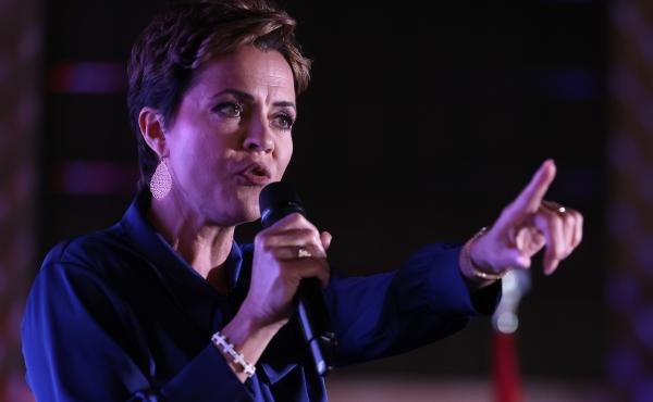 Arizona Republican candidate for governor Kari Lake speaks at an election-night gathering in Scottsdale, Ariz., Aug. 02, 2022. Arizona Republican candidate for governor Kari Lake speaks at an election-night gathering in Scottsdale, Ariz., Aug. 02, 2022.