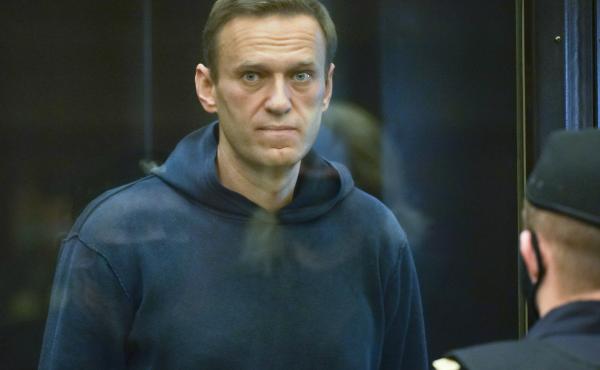 Russian opposition leader Alexei Navalny appears in the Moscow City Court in Moscow on Tuesday. Russian opposition leader Alexei Navalny appears in the Moscow City Court in Moscow on Tuesday.