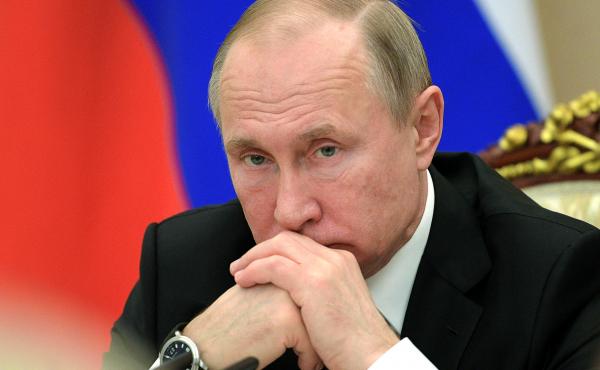 Russian President Vladimir Putin chairs a cabinet meeting in the Kremlin in Moscow on Wednesday. Russian President Vladimir Putin chairs a cabinet meeting in the Kremlin in Moscow on Wednesday.