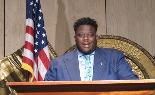 Gary Chambers Jr., pictured in January 2021, is running for one of Louisiana's seats in the U.S. Senate. He's made headlines with his first two campaign ads. Gary Chambers Jr., pictured in January 2021, is running for one of Louisiana's seats in the U.S. Senate. He's made headlines with his first two campaign ads.