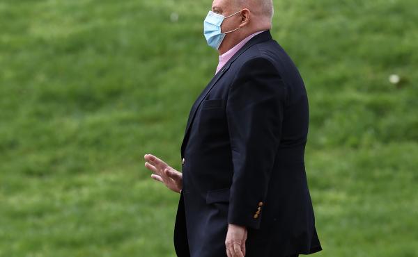 Maryland Gov. Larry Hogan arrives for a coronavirus briefing in front of the Maryland State House on April 17. Hogan's book Still Standing is out Tuesday. Maryland Gov. Larry Hogan arrives for a coronavirus briefing in front of the Maryland State House on April 17. Hogan's book Still Standing is out Tuesday.