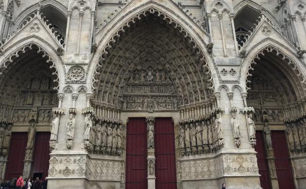 The relics of St. John the Baptiste are housed in Amiens Cathedral. The relics of St. John the Baptiste are housed in Amiens Cathedral.